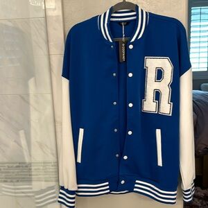Mens Coofandy Letter Jacket NWT